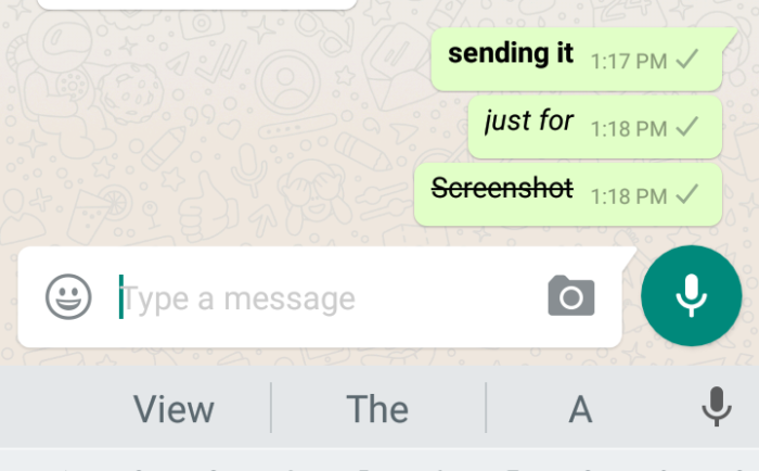 bold italic strike through in whatsapp