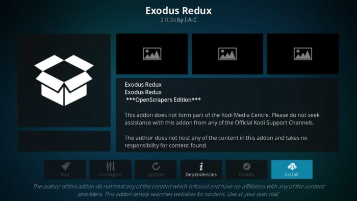 Exodus-addon