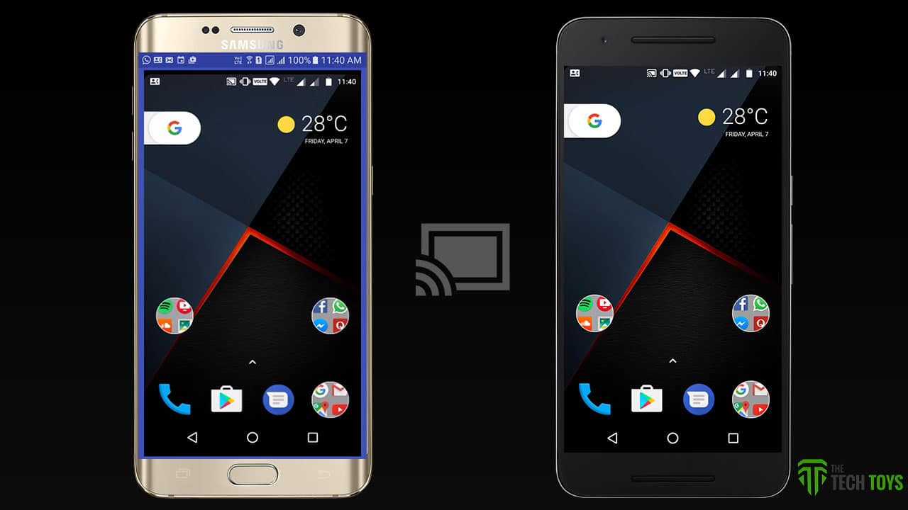 Screen share between two Android devices