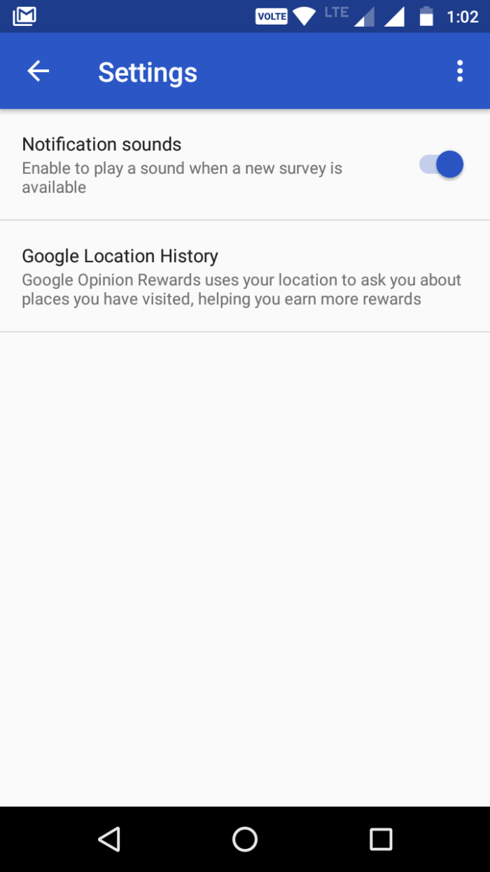 Google opinion Rewards India
