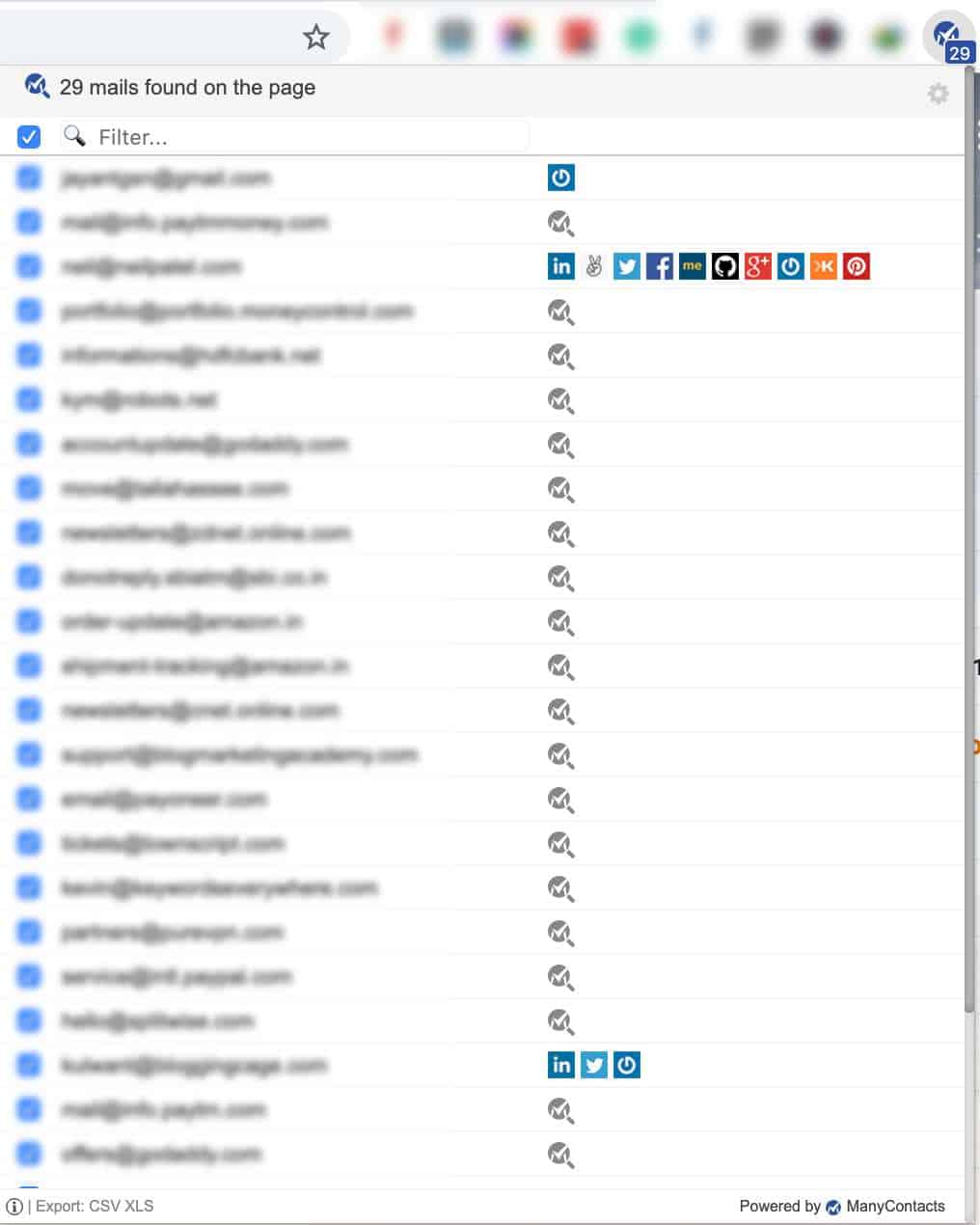 how to find social media accounts by phone number or email