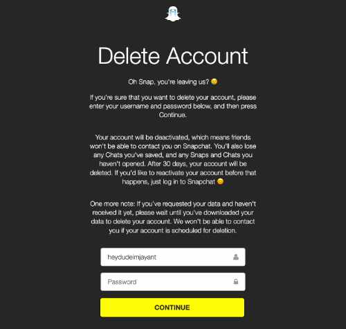 delete-snapchat-account